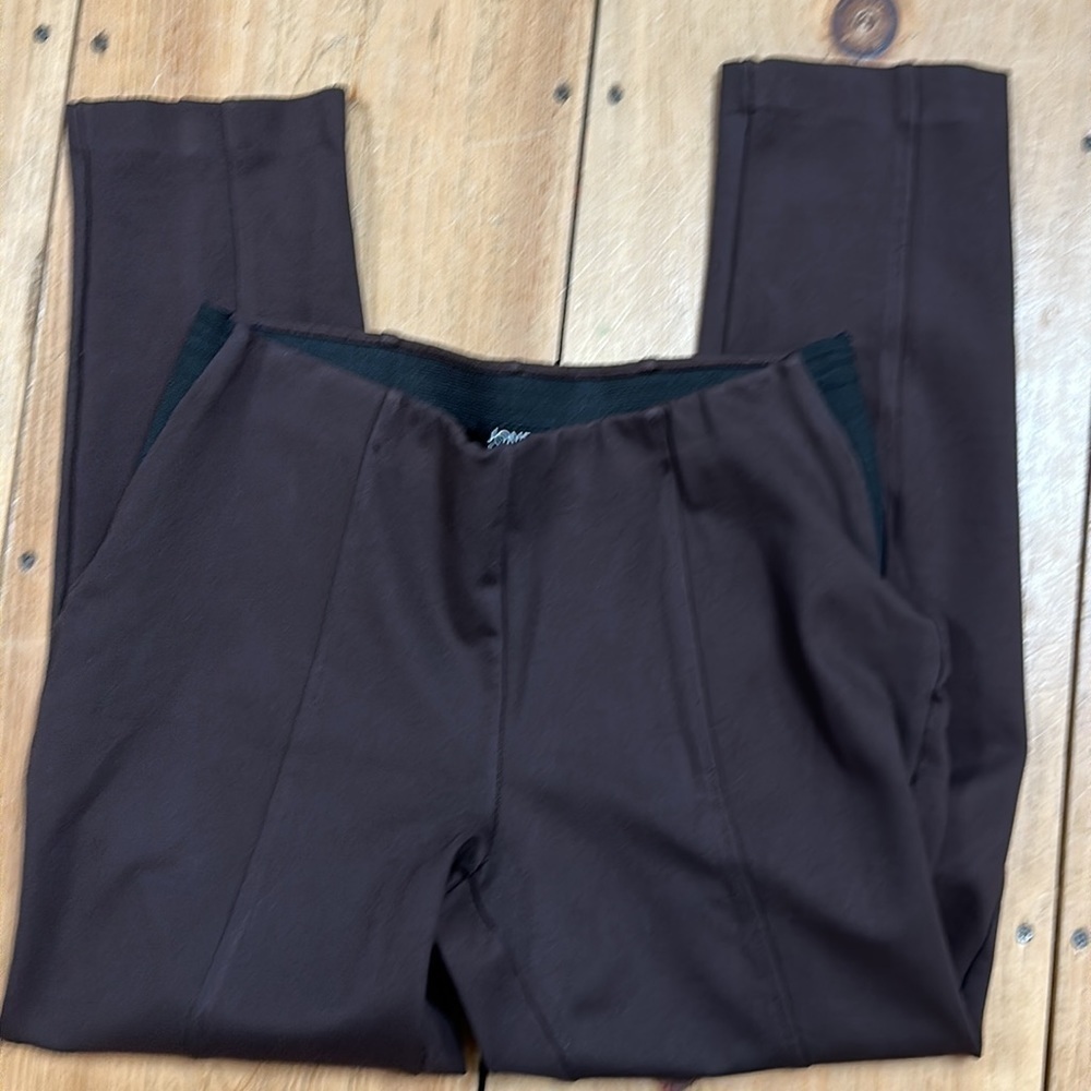 New Jones of NY slip on Chocolate Brown pants, L,  Like New! Super Stretchy!